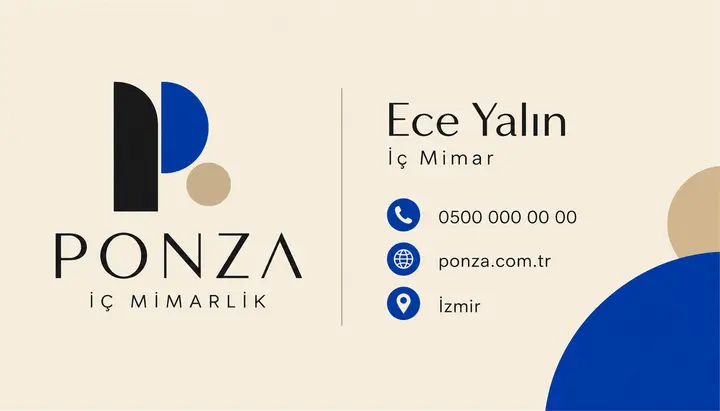Ponza İç Mimarlık Kartvizit Tasarımı — 3-arka-yuz