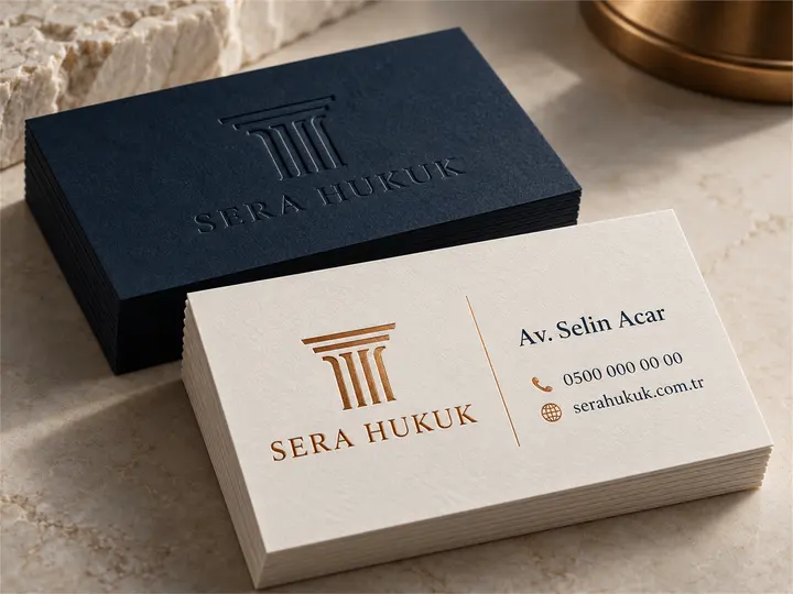Sera Hukuk Kartvizit Tasarımı — 1-kapak