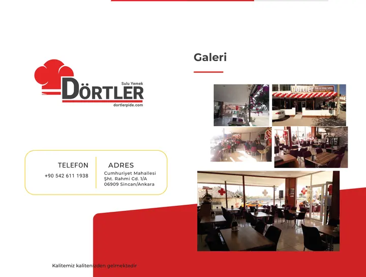 Dörtler Restoran ve Catering Kurumsal Katalog Tasarımı — Sayfa 5