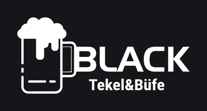 Black Tekel & Büfe Logo Tasarımı — Beyaz Logo 2