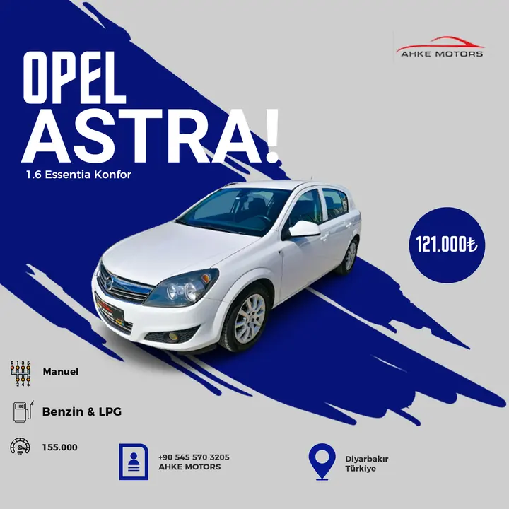 Ahke Motors Sosyal Medya Tasarımı — Astra