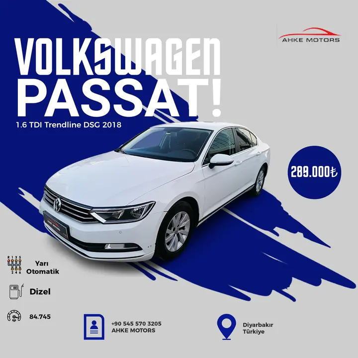 Ahke Motors Sosyal Medya Tasarımı — Passat