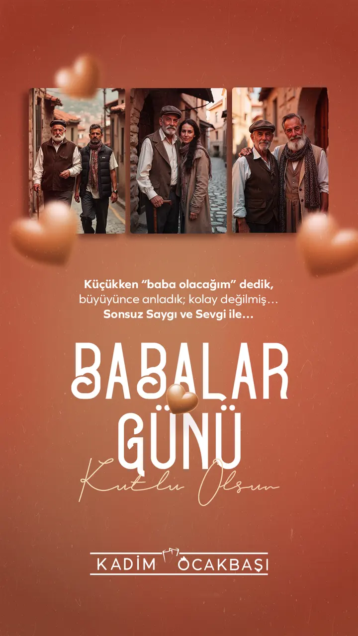 Babalar Günü Sosyal Medya Hikaye Tasarımları — Kadim Ocakbaşı Babalar Günü Story