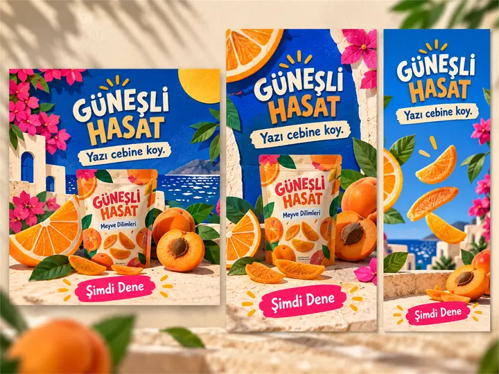 Güneşli Hasat Yaz Kampanyası Sosyal Medya Tasarımı — 1-kapak